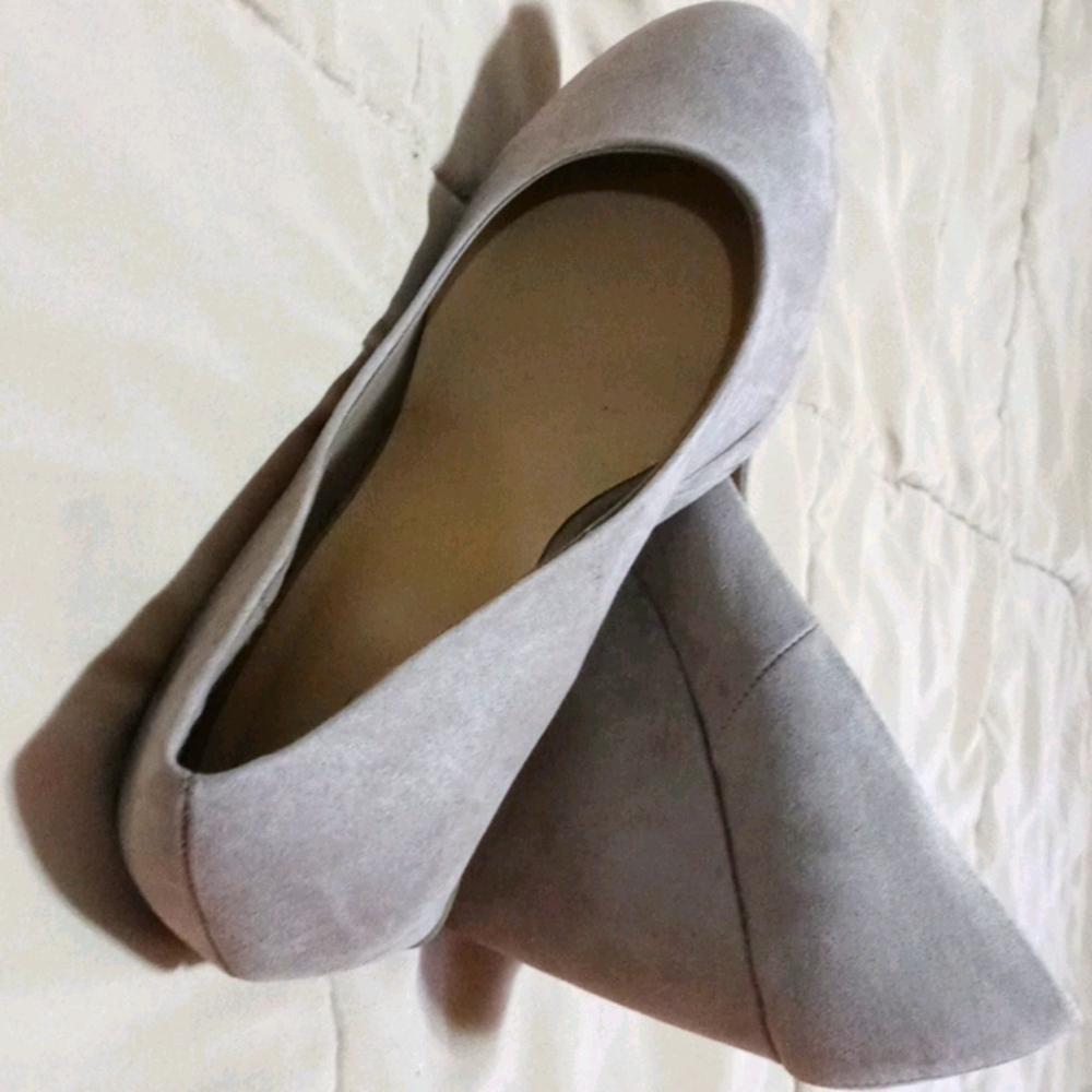 Tan wedge heels